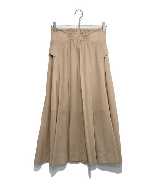 ROPE（ロペ）ROPE (ロペ) きちんと涼感タックフレアスカート ピンク サイズ:36の古着・服飾アイテム