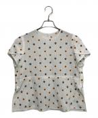 TOMORROW LAND collectionトゥモローランドコレクション）の古着「リーシェフラワー ペタルスリーブブラウス」｜ホワイト