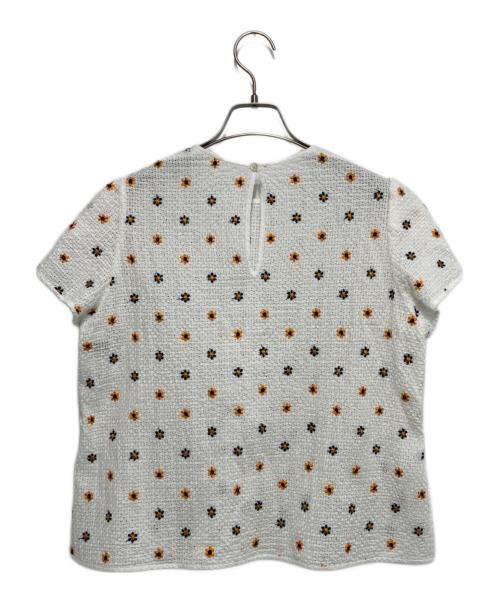 TOMORROW LAND collection（トゥモローランドコレクション）TOMORROW LAND collection (トゥモローランドコレクション) リーシェフラワー ペタルスリーブブラウス ホワイト サイズ:36の古着・服飾アイテム