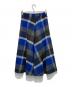 BLUE LABEL CRESTBRIDGE (ブルーレーベルクレストブリッジ) クレストブリッジチェックブライト起毛フレアスカート ブルー×グレー サイズ:36：8000円