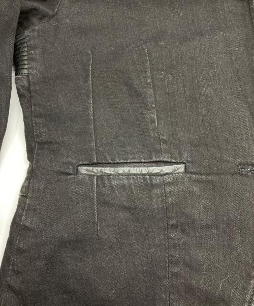 DIESEL（ディーゼル）DIESEL (ディーゼル) レザー切替1Bジャケット ブラック サイズ:XSの古着・服飾アイテム