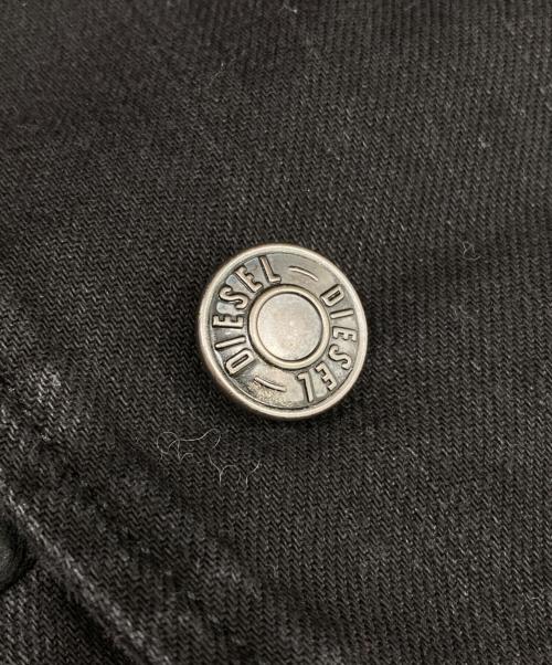 DIESEL（ディーゼル）DIESEL (ディーゼル) レザー切替1Bジャケット ブラック サイズ:XSの古着・服飾アイテム