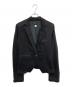 DIESEL（ディーゼル）の古着「レザー切替1Bジャケット」｜ブラック