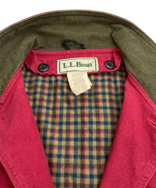 L.L.Bean（エルエルビーン）L.L.Bean (エルエルビーン) チェックライナー付ハンティングジャケット レッド×オリーブ サイズ:Ｓの古着・服飾アイテム
