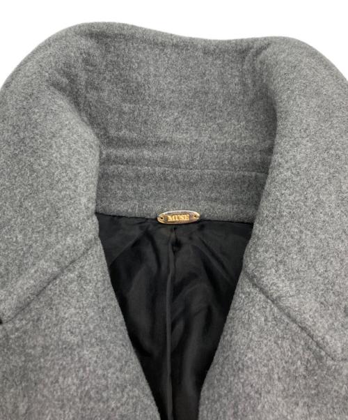 MUSE de Deuxieme Classe（ミューズ ドゥーズィエム クラス）MUSE de Deuxieme Classe (ミューズ ドゥーズィエム クラス) viclor half coat グレー サイズ:FREEの古着・服飾アイテム