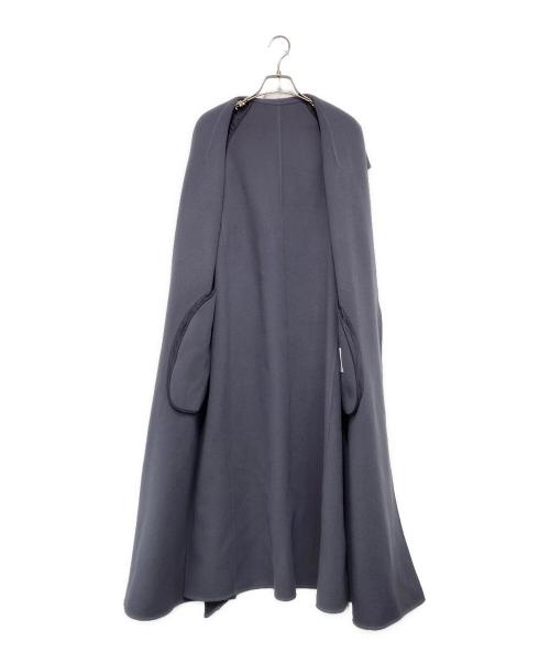 ANAYI（アナイ）ANAYI (アナイ) スーパー１２０リバーショールコート ネイビー サイズ:SIZE 38の古着・服飾アイテム