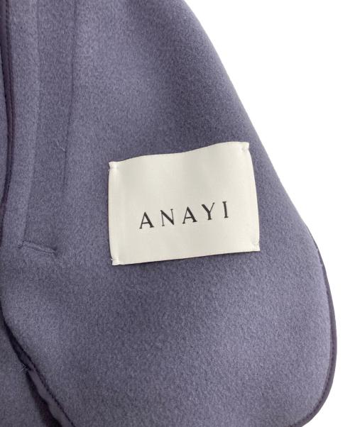 ANAYI（アナイ）ANAYI (アナイ) スーパー１２０リバーショールコート ネイビー サイズ:SIZE 38の古着・服飾アイテム