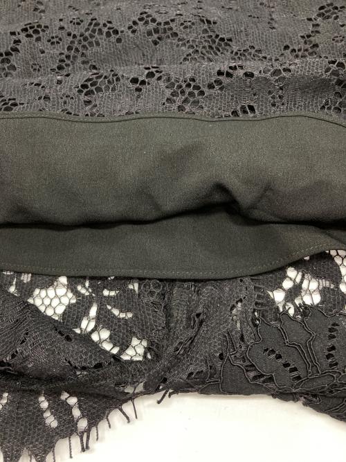 TWIN-SET（ツインセット）TWIN-SET (ツインセット) ミディ丈マクラメレーススカート（Midi macramé lace skirt） ブラック サイズ:40の古着・服飾アイテム