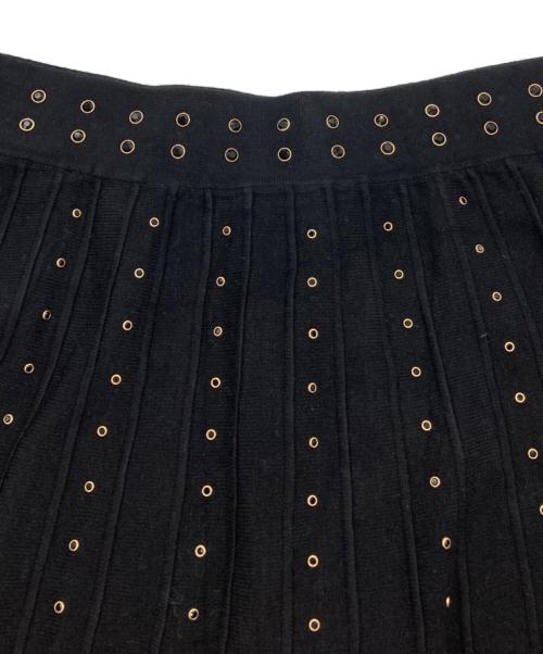 TWIN-SET（ツインセット）TWIN-SET (ツインセット) Knit midi skirt ブラック×ゴールド サイズ:S 未使用品の古着・服飾アイテム