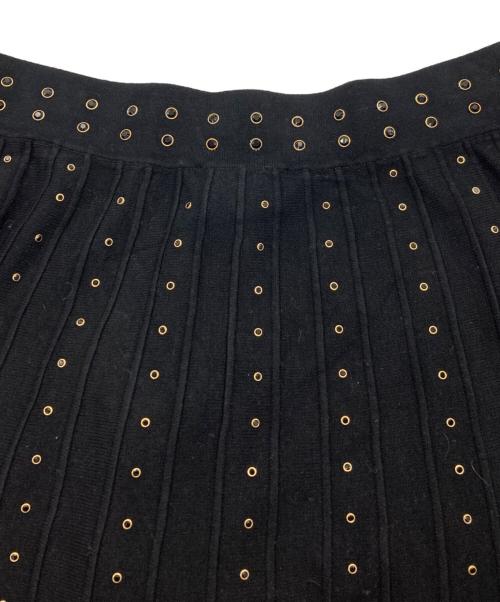 TWIN-SET（ツインセット）TWIN-SET (ツインセット) Knit midi skirt ブラック×ゴールド サイズ:S 未使用品の古着・服飾アイテム