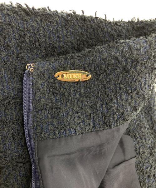 DEUXIEME CLASSE（ドゥーズィエム クラス）Deuxieme Classe (ドゥーズィエム クラス) LINTON TWEED スカート ブラック サイズ:36の古着・服飾アイテム