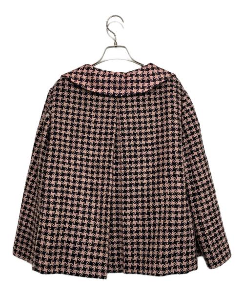 GUCCI（グッチ）GUCCI (グッチ) ハンドトゥースジャケット ピンク×ブラック サイズ:38の古着・服飾アイテム