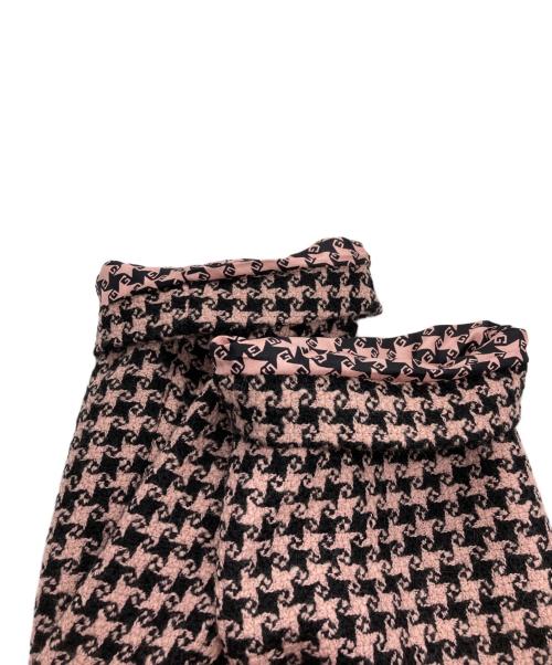 GUCCI（グッチ）GUCCI (グッチ) ハンドトゥースジャケット ピンク×ブラック サイズ:38の古着・服飾アイテム