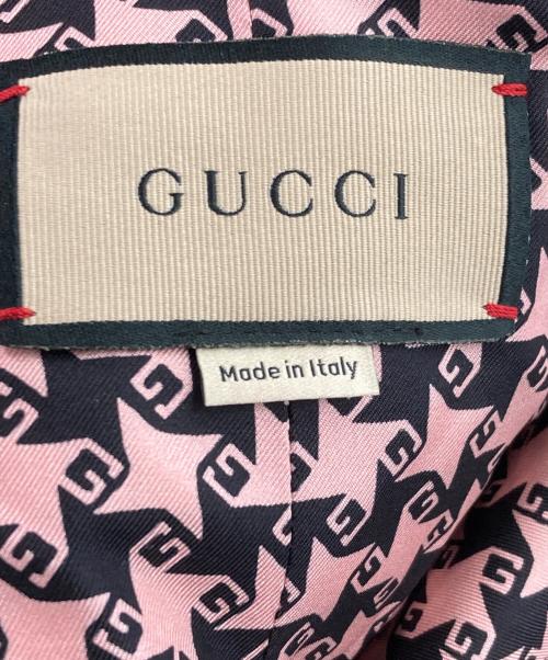 GUCCI（グッチ）GUCCI (グッチ) ハンドトゥースジャケット ピンク×ブラック サイズ:38の古着・服飾アイテム