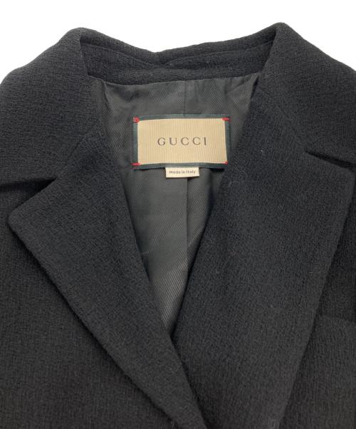 GUCCI（グッチ）GUCCI (グッチ) GGボタンウールジャケット ブラック サイズ:40の古着・服飾アイテム