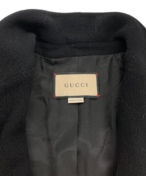 GUCCI（グッチ）GUCCI (グッチ) GGボタンウールジャケット ブラック サイズ:40の古着・服飾アイテム