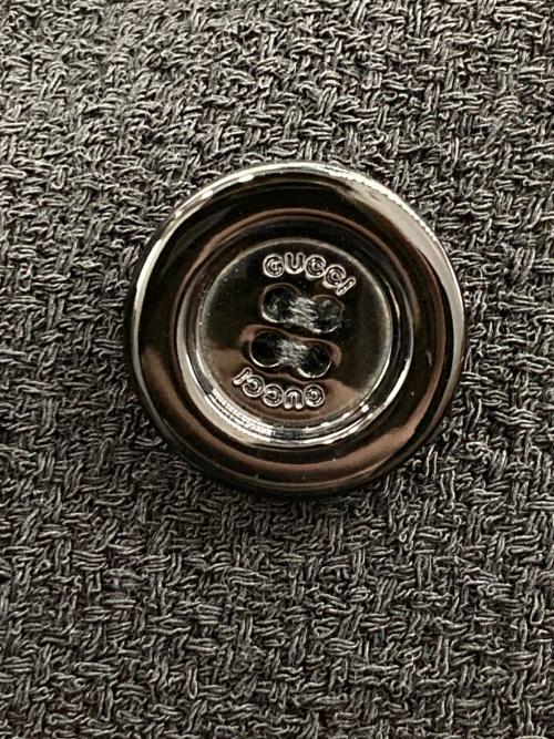 GUCCI（グッチ）GUCCI (グッチ) GGボタンウールジャケット ブラック サイズ:40の古着・服飾アイテム