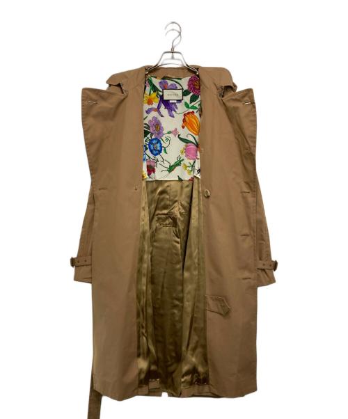 GUCCI（グッチ）GUCCI (グッチ) Floral Pattern Lining Trench Coat ベージュ サイズ:40の古着・服飾アイテム
