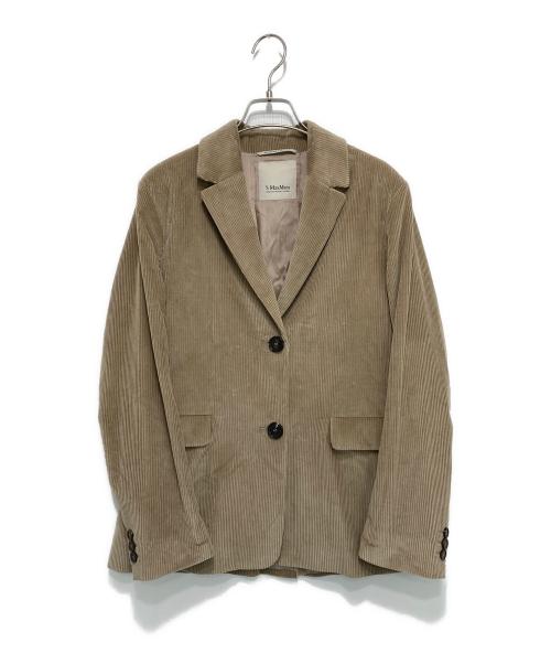 'S Max Mara（エスマックスマーラ）'S Max Mara (エスマックスマーラ) コーデュロイテーラードジャケット ベージュ サイズ:JP38の古着・服飾アイテム