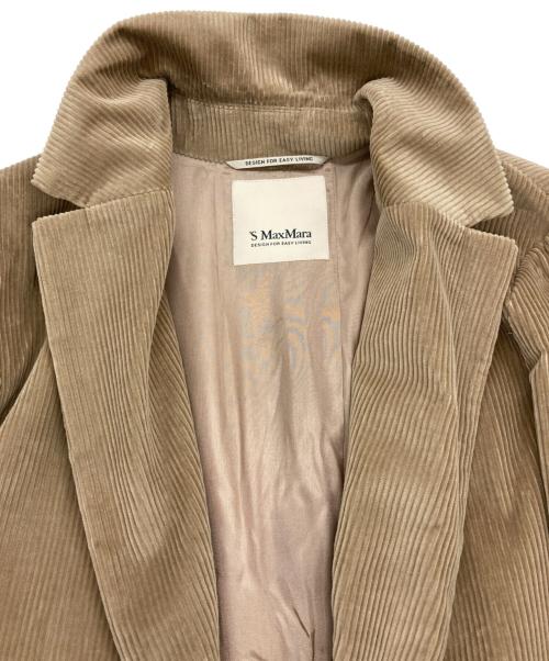 'S Max Mara（エスマックスマーラ）'S Max Mara (エスマックスマーラ) コーデュロイテーラードジャケット ベージュ サイズ:JP38の古着・服飾アイテム