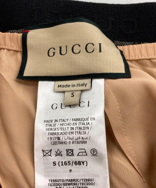 GUCCI（グッチ）GUCCI (グッチ) GGレース スカート ベージュ×ブラック サイズ:Ｓの古着・服飾アイテム