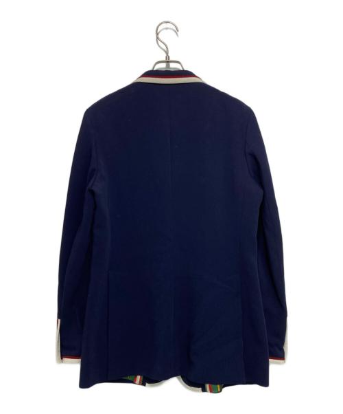GUCCI（グッチ）GUCCI (グッチ) 金釦 ピークドラペル テーラードジャケット ネイビー サイズ:SIZE 42の古着・服飾アイテム