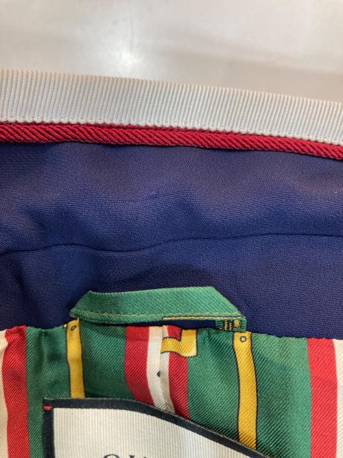 GUCCI（グッチ）GUCCI (グッチ) 金釦 ピークドラペル テーラードジャケット ネイビー サイズ:SIZE 42の古着・服飾アイテム
