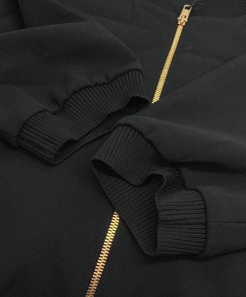 GUCCI（グッチ）GUCCI (グッチ) ビスコースジャージー ポロカラー ミニドレス ブラック サイズ:XLの古着・服飾アイテム