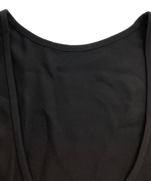 GUCCI（グッチ）GUCCI (グッチ) ベルト付シルクレーヨンドレス ブラック サイズ:38の古着・服飾アイテム