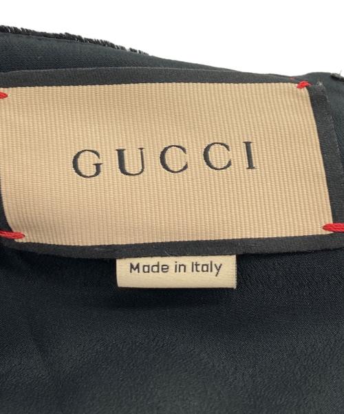 GUCCI（グッチ）GUCCI (グッチ) ベロアワンピース ブラック サイズ:38の古着・服飾アイテム
