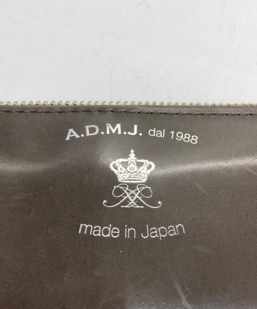 A.D.M.J.（エーディーエムジェイ）A.D.M.J. (エーディーエムジェイ) ショルダーウォレット グレーの古着・服飾アイテム