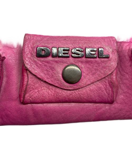 DIESEL（ディーゼル）DIESEL (ディーゼル) 巾着 2WAY ミニショルダーバッグ ピンクの古着・服飾アイテム