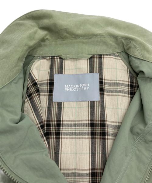 MACKINTOSH PHILOSOPHY（マッキントッシュ フィロソフィー）MACKINTOSH PHILOSOPHY (マッキントッシュ フィロソフィー) GREY LABEL SOMERFORD サマーフォード ライトタフタ グリーン サイズ:2の古着・服飾アイテム