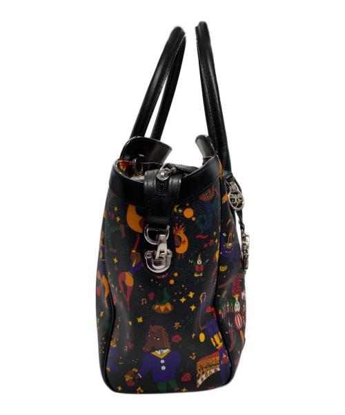 PIERO GUIDI（ピエログイディ）PIERO GUIDI (ピエログイディ) マジックサーカス柄 2WAYバッグ ブラックの古着・服飾アイテム