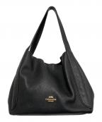 COACHコーチ）の古着「ハドリー ホーボーレザーバッグ」｜ブラック