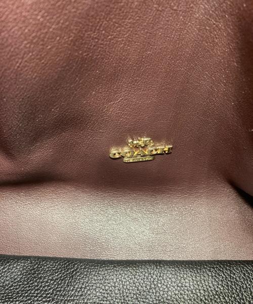 COACH（コーチ）COACH (コーチ) ハドリー ホーボーレザーバッグ ブラックの古着・服飾アイテム