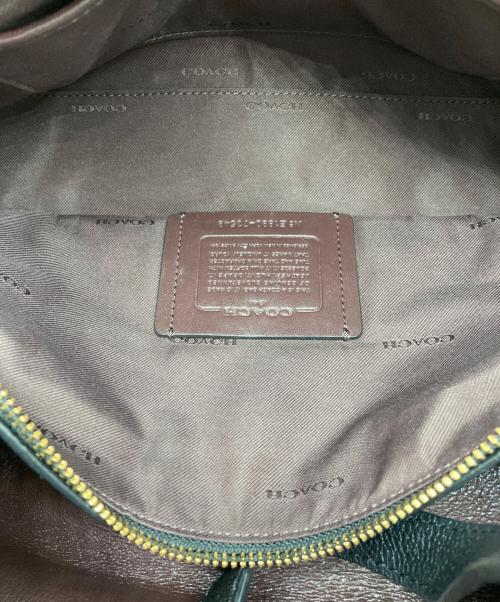 COACH（コーチ）COACH (コーチ) ハドリー ホーボーレザーバッグ ブラックの古着・服飾アイテム