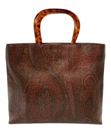ETRO（エトロ）の古着「ペイズリー柄ハンドバッグ」｜ブラウン