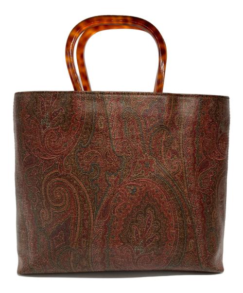 ETRO（エトロ）ETRO (エトロ) ペイズリー柄ハンドバッグ ブラウンの古着・服飾アイテム