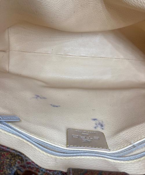 ETRO（エトロ）ETRO (エトロ) ペイズリー柄ハンドバッグ ブラウンの古着・服飾アイテム