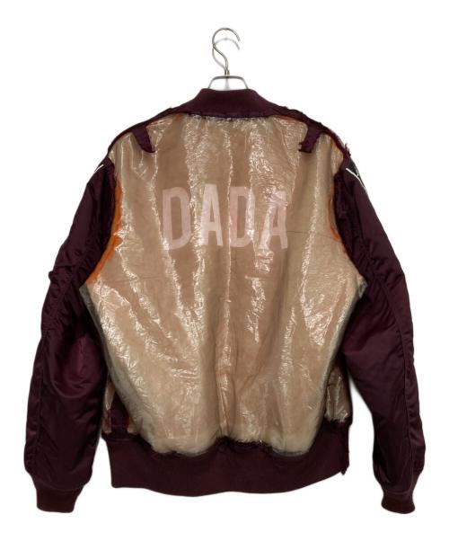 CHRISTIAN DADA（クリスチャンダダ）CHRISTIAN DADA (クリスチャンダダ) KAPPA (カッパ) Skelton Bomber Jacket ボルドー×ベージュ サイズ:SIZE 50の古着・服飾アイテム