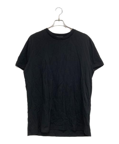 PRADA（プラダ）PRADA (プラダ) トライアングルロゴ クルーネックTシャツ ブラック サイズ:XXXLの古着・服飾アイテム
