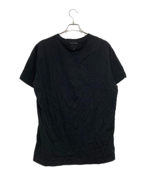 PRADA（プラダ）PRADA (プラダ) トライアングルロゴ クルーネックTシャツ ブラック サイズ:XXXLの古着・服飾アイテム