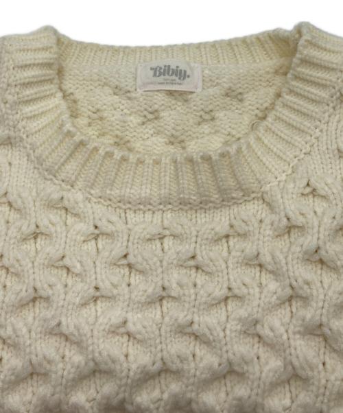 Bibiy.（ビビィ）Bibiy. (ビビィ) BSONIA KNIT ホワイト サイズ:Fの古着・服飾アイテム
