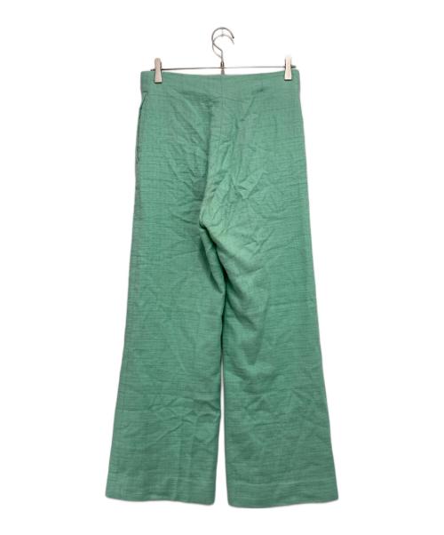 patou（パトゥ）Patou (パトゥ) コットンツイード アイコニック ロングパンツ グリーン サイズ:36の古着・服飾アイテム
