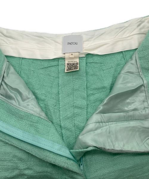 patou（パトゥ）Patou (パトゥ) コットンツイード アイコニック ロングパンツ グリーン サイズ:36の古着・服飾アイテム