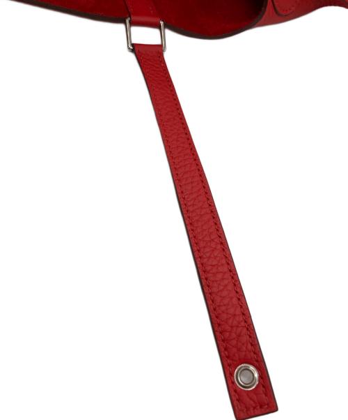 HERMES（エルメス）HERMES (エルメス) ピコタンロックMM ハンドバッグ レッドの古着・服飾アイテム