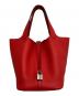 HERMES（エルメス）の古着「ピコタンロックMM ハンドバッグ」｜レッド
