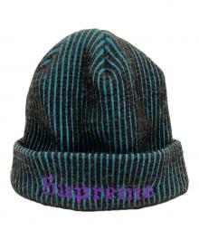 SUPREME（シュプリーム）の古着「2-Tone Rib Beanie」｜ブラック×ブルー