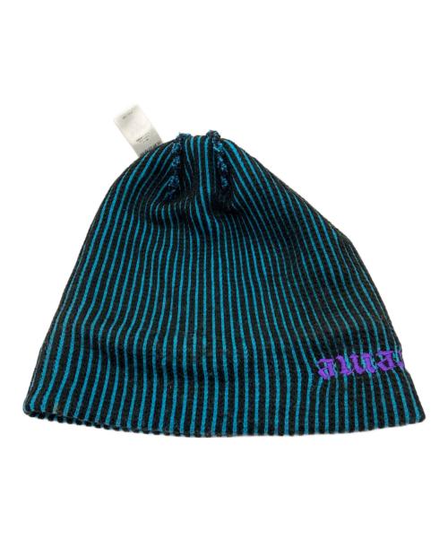 SUPREME（シュプリーム）SUPREME (シュプリーム) 2-Tone Rib Beanie ブラック×ブルーの古着・服飾アイテム